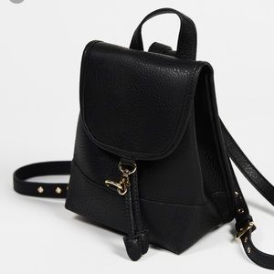 Free people faux leather mini backpack